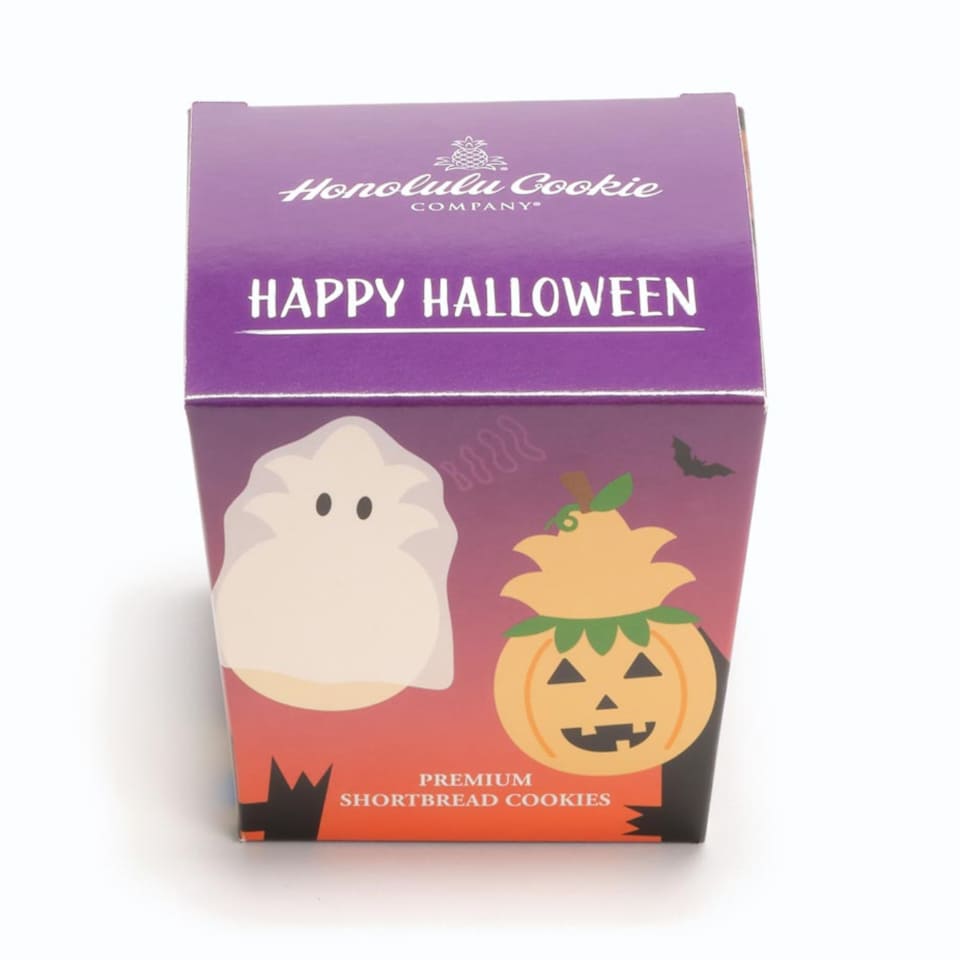 ホノルルクッキー、秋限定「パンプキン」。ホワイトチョコがけ