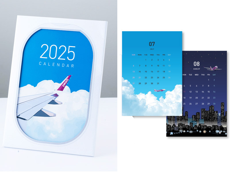 2025年卓上カレンダー