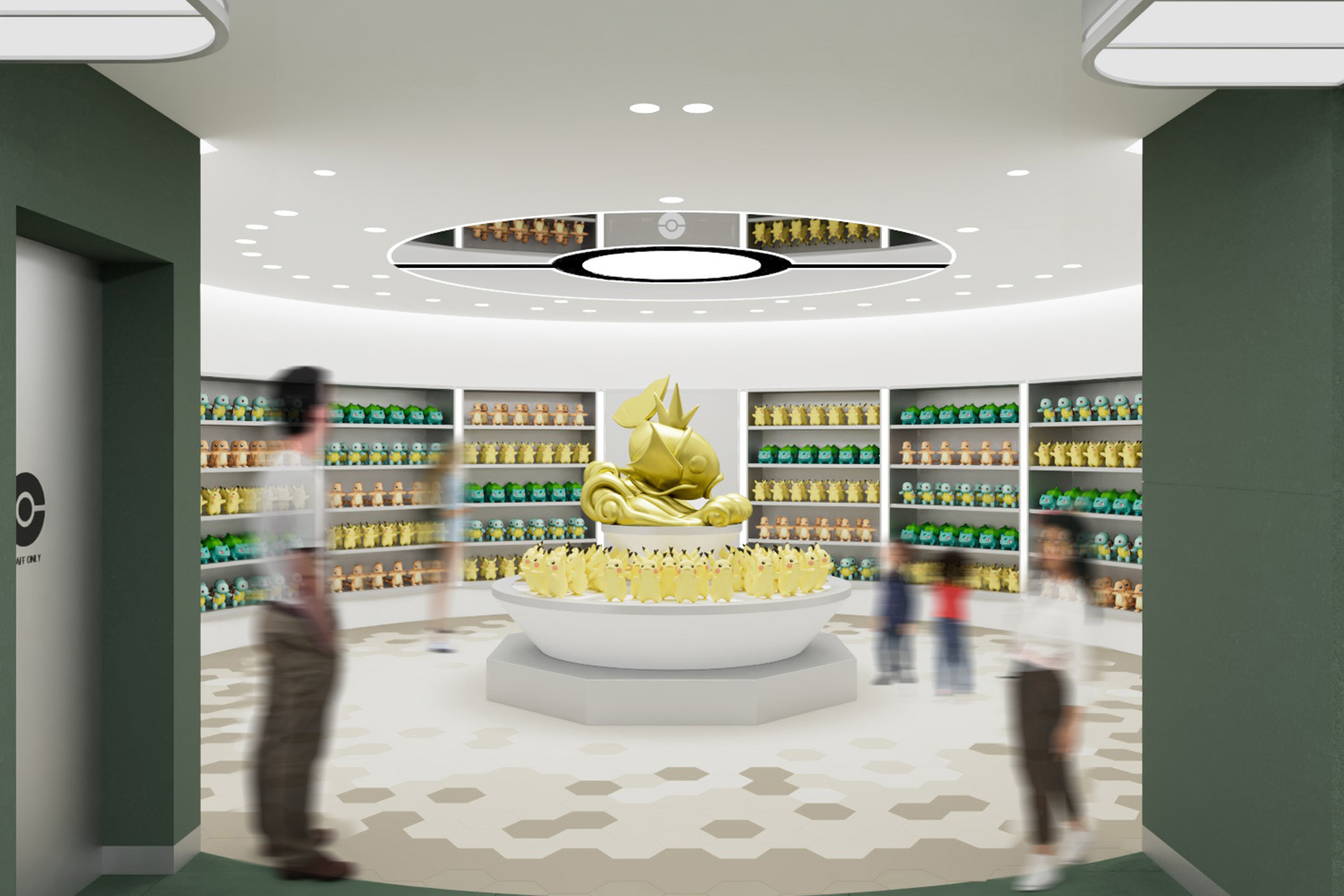 「金のコイキング像」