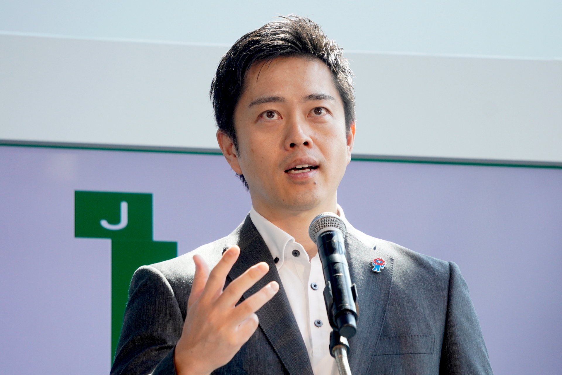 来賓として出席した大阪府知事 吉村洋文氏