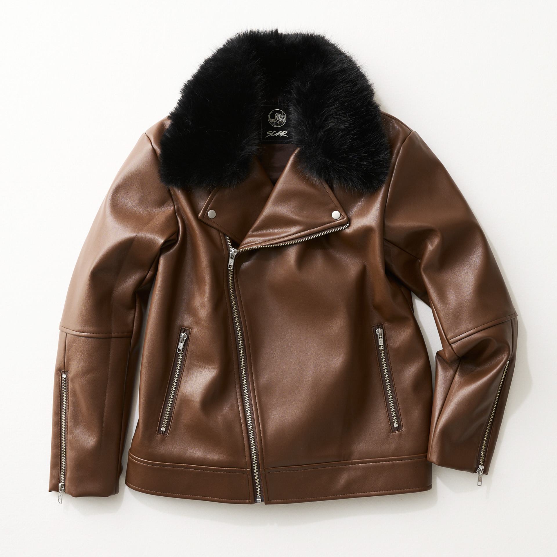 「ユニセックスライダースジャケット」（2万1800円）