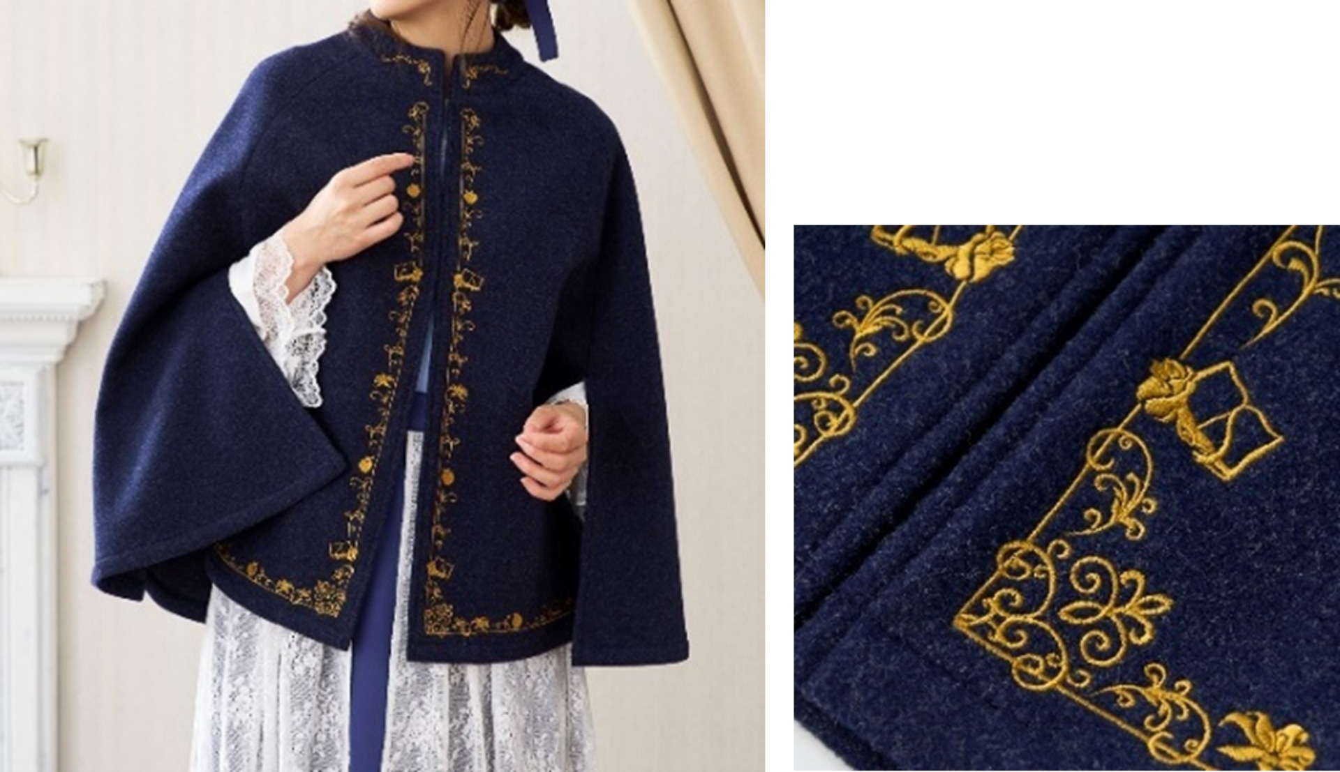 「ヒロイン気分のケープコート」（1万2900円）