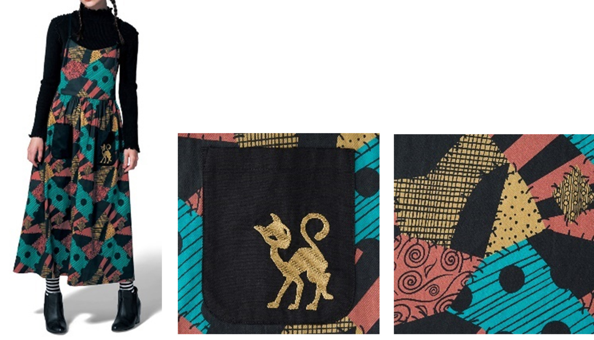 「エプロン風ワンピース『ナイトメアー・ビフォア・クリスマス』/サリー」（6990円）