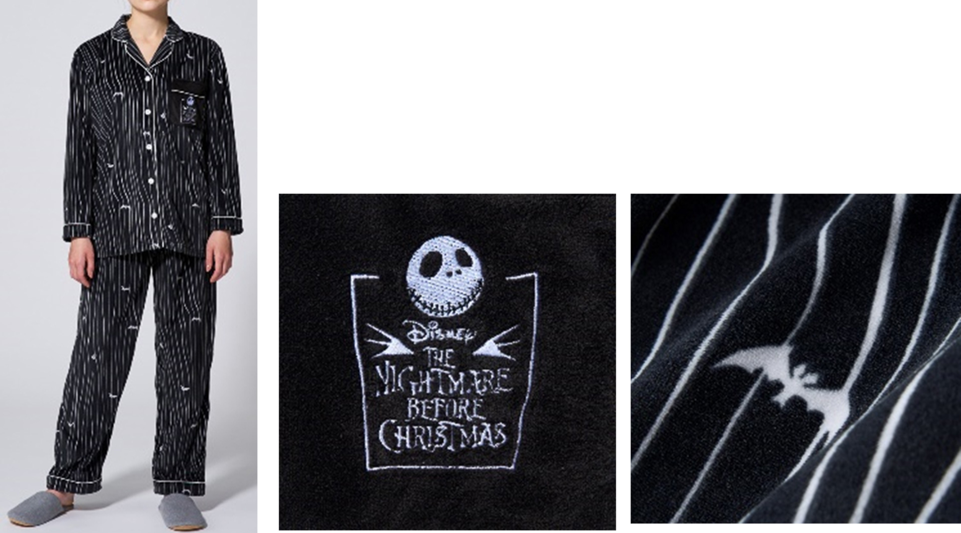 「カットソー開襟パジャマ『ナイトメアー・ビフォア・クリスマス』/ジャック」（5990円）