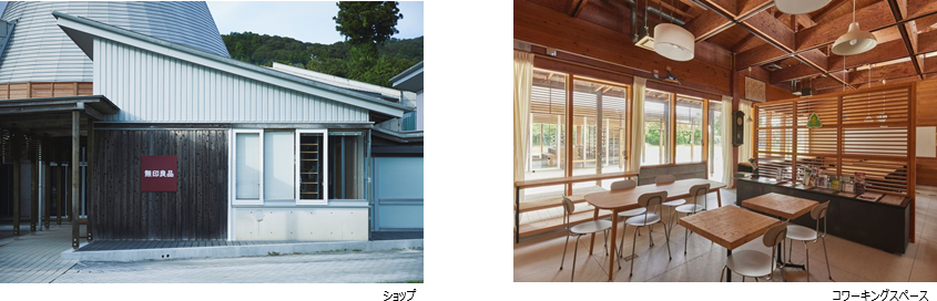 ショップ、コワーキングスペース