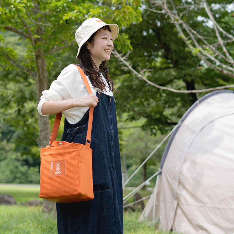 DOD、ピクニックやお弁当に使えて小さくたためる保冷ボストンバッグ全4