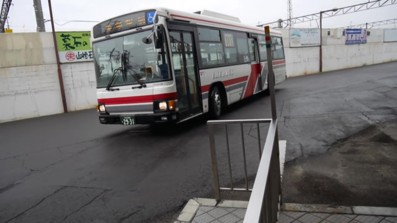 「滝川美唄線」車両。今はなき滝川ターミナルにて