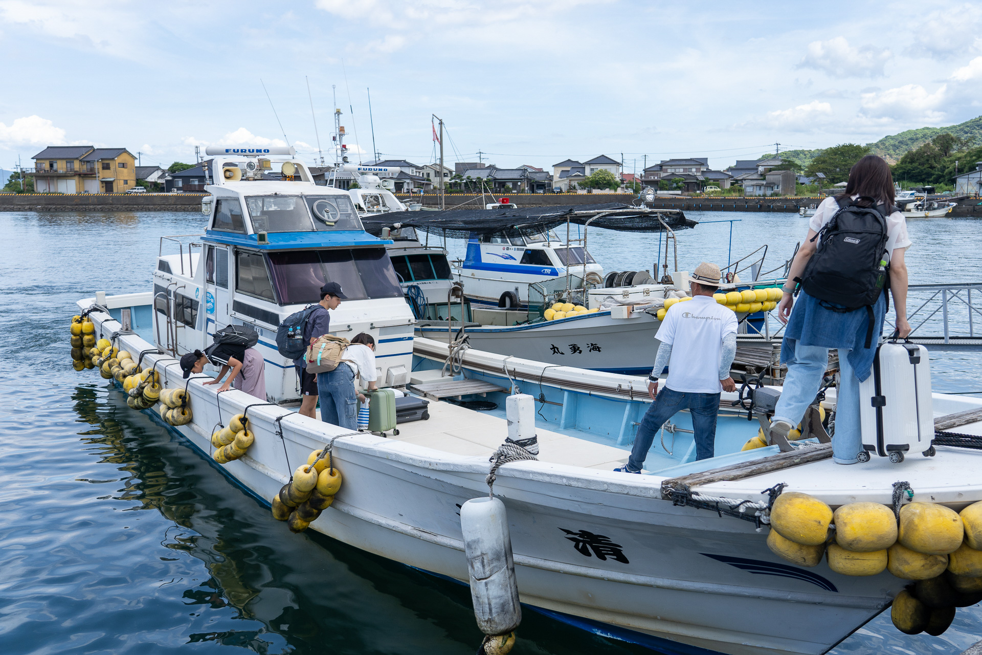 海上タクシーなんておそらく初めての経験だろう