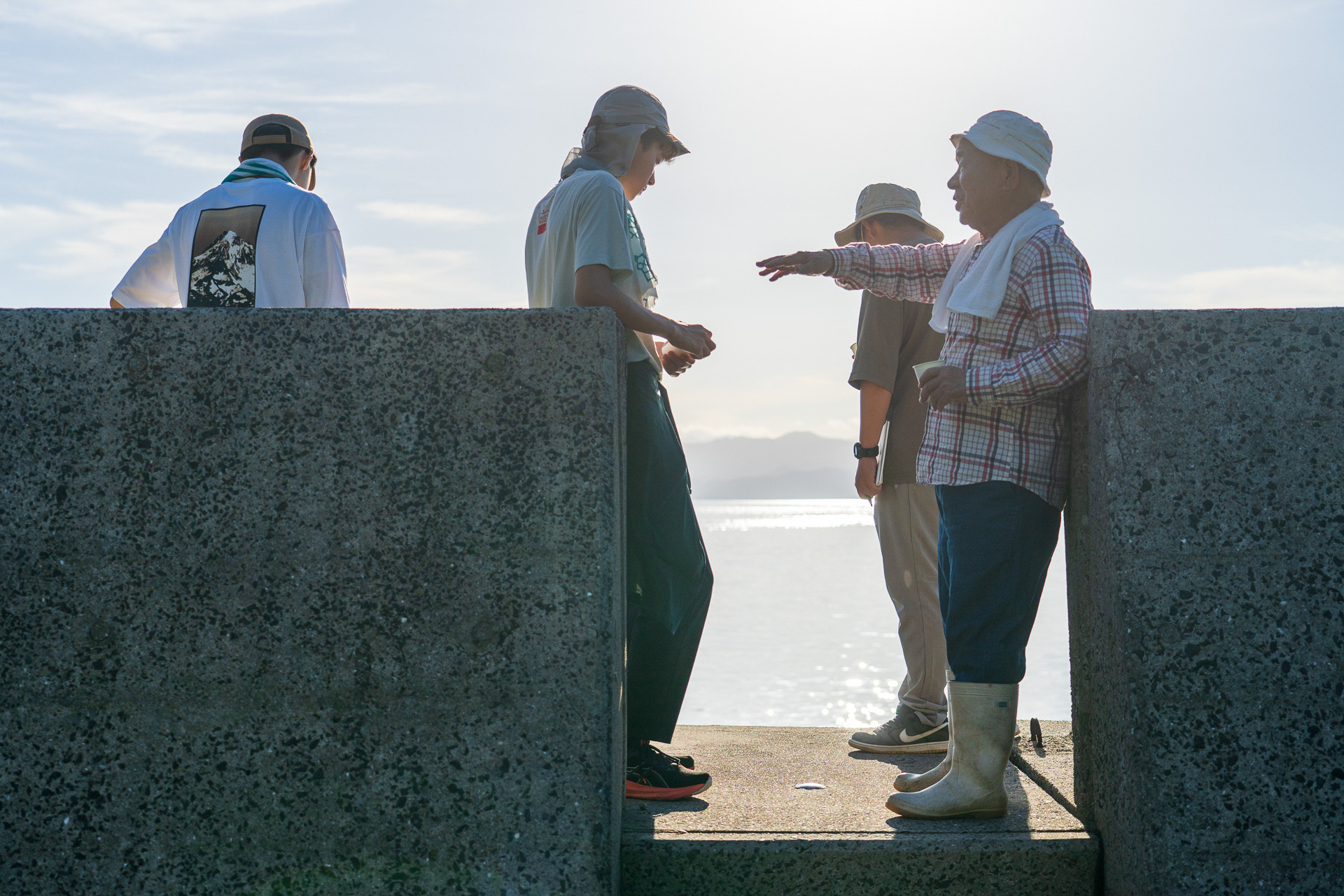 クルマで送迎してくれたご主人ともおしゃべり