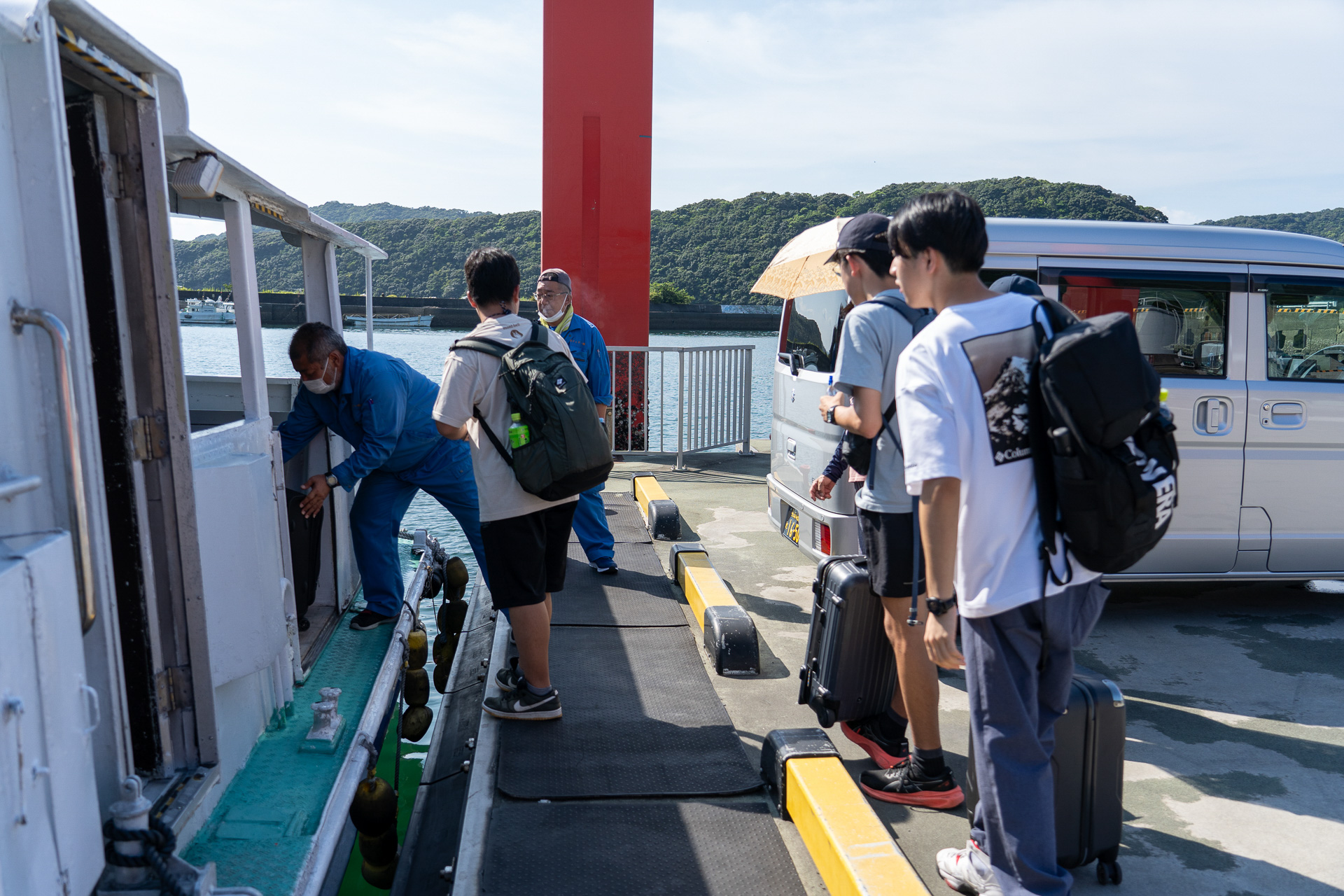 甘夏農家の荒木さんが見送りに来てくださった