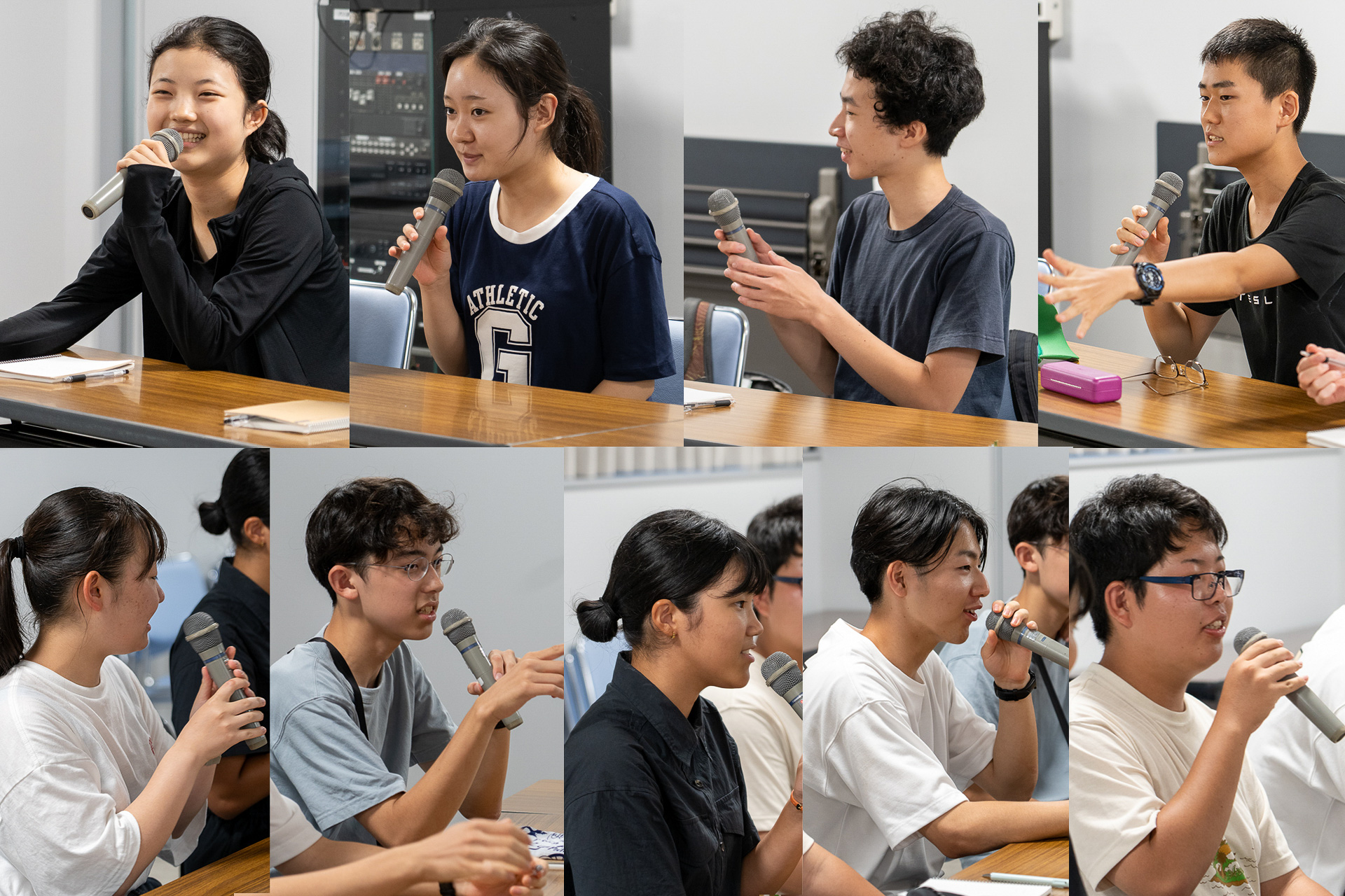 まずは自己紹介。学年と学校名は言わないのが今年のルール