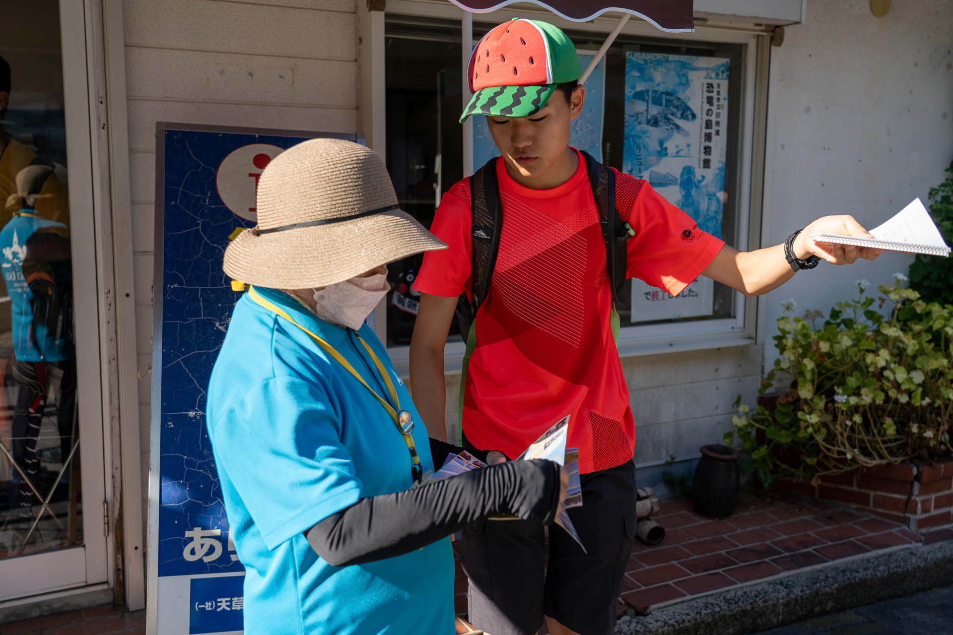 ボランティアガイドさんに質問攻め