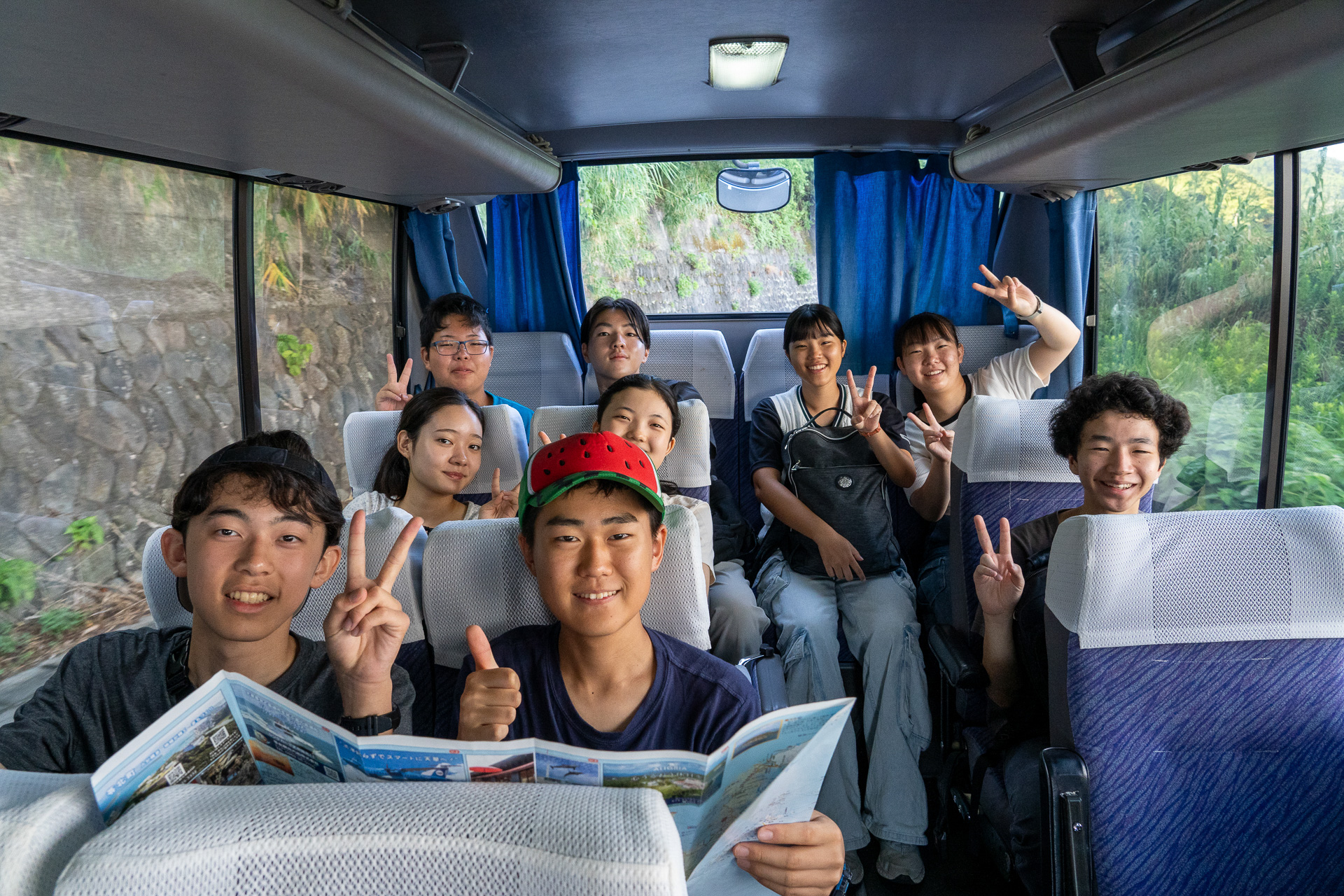 宿の送迎バスで向かうのはどこだろう？