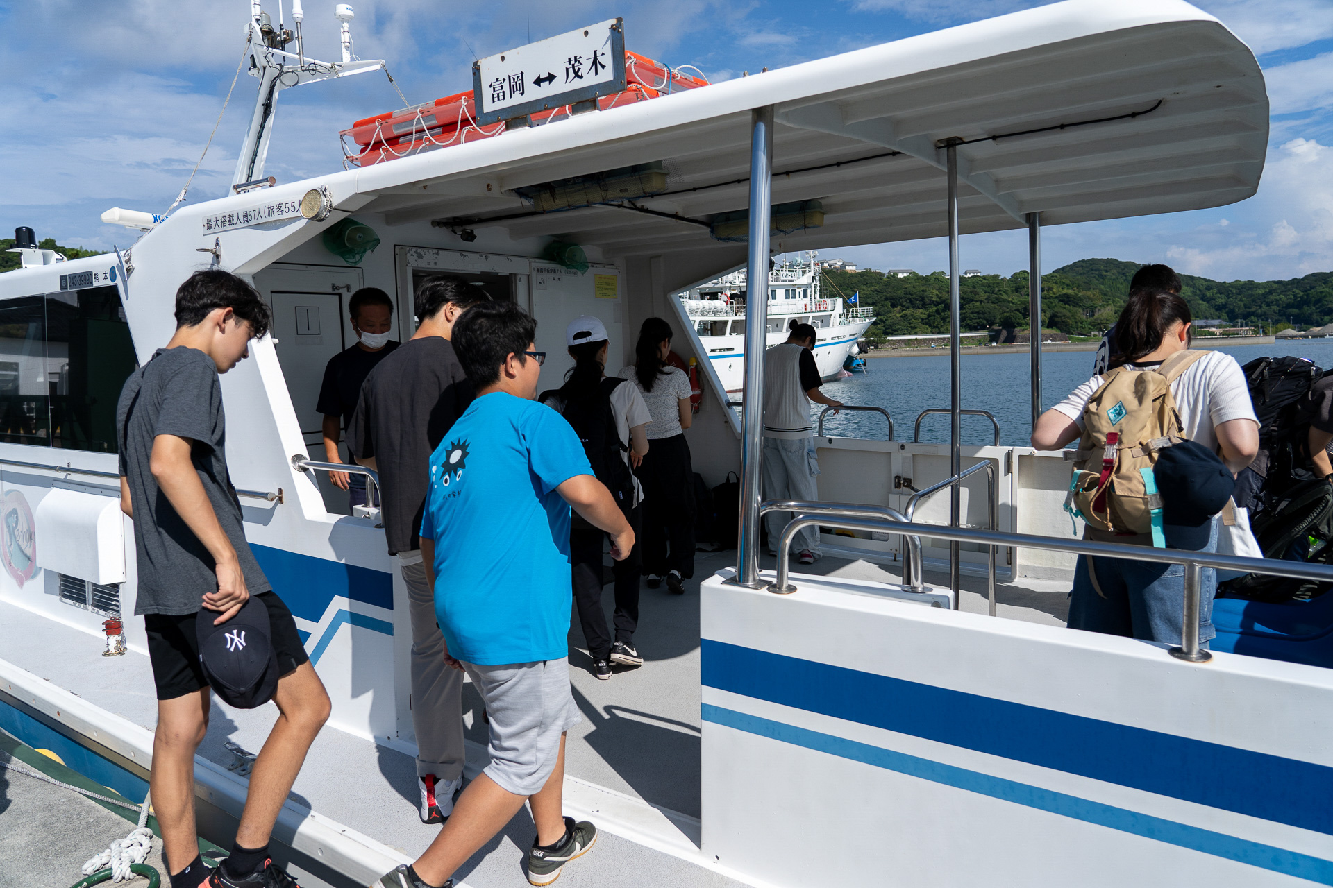 天草苓北～長崎茂木間を結ぶ高速船に乗船