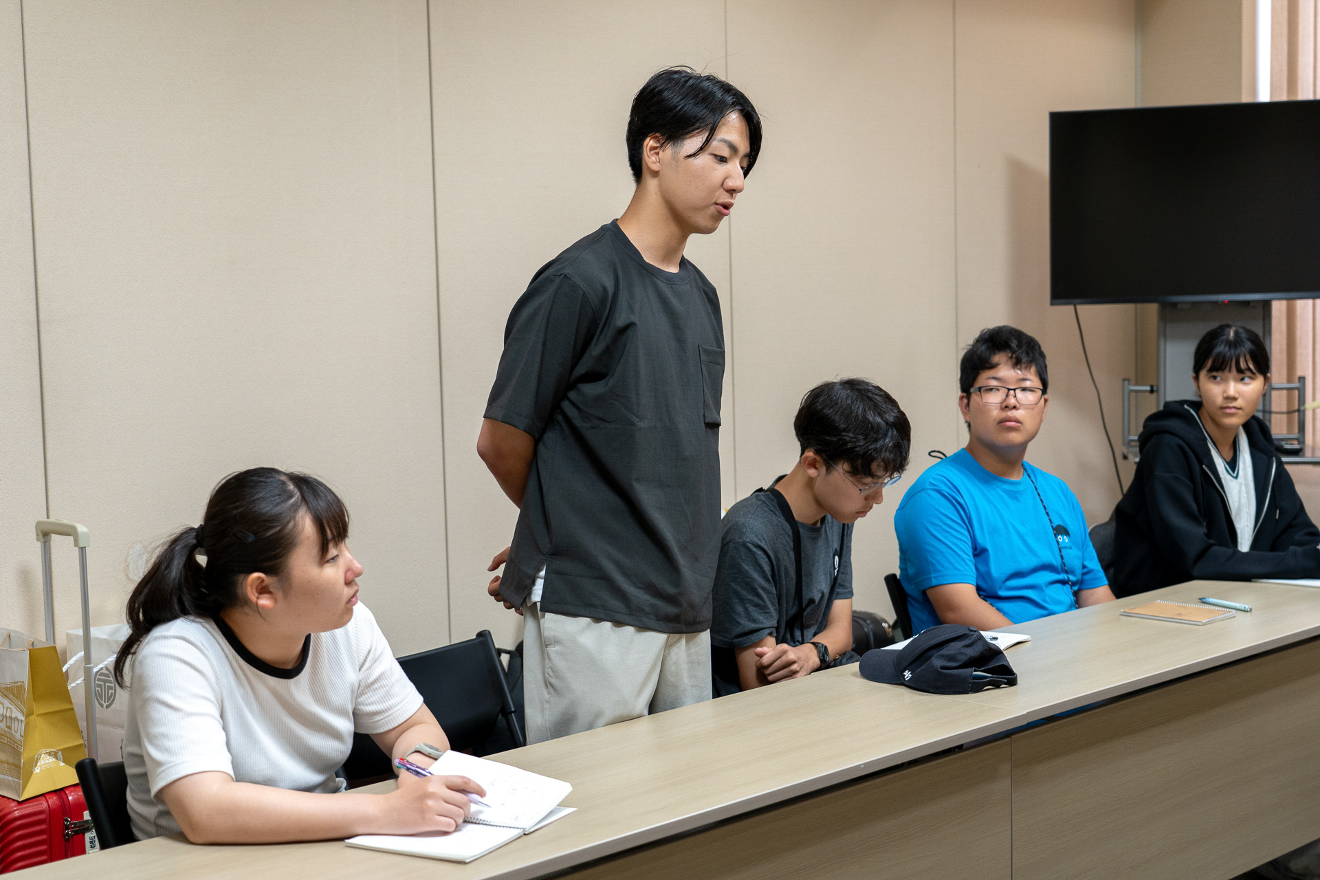 5日間を振り返っての感想を一人ずつ発表