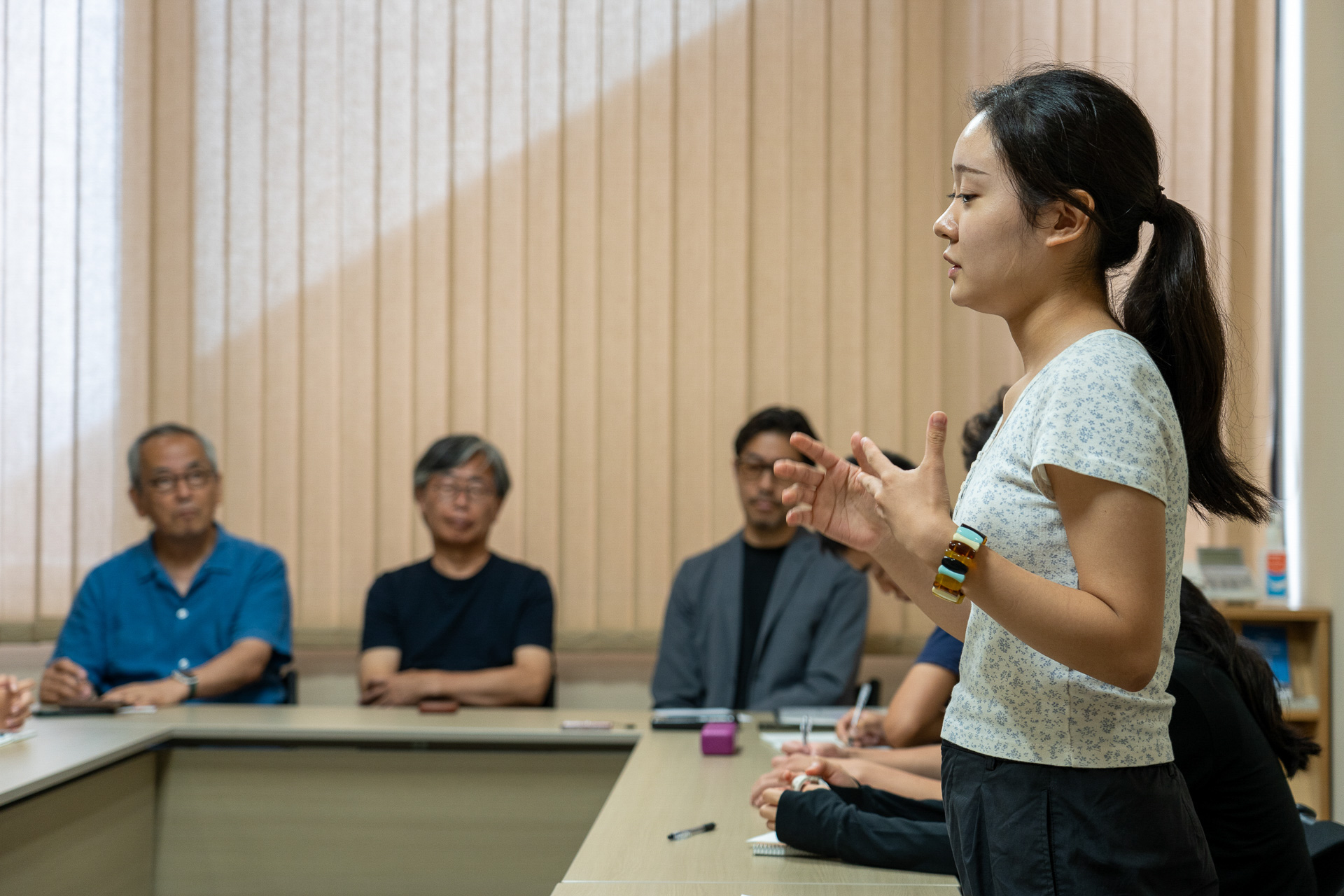 5日間を振り返っての感想を一人ずつ発表