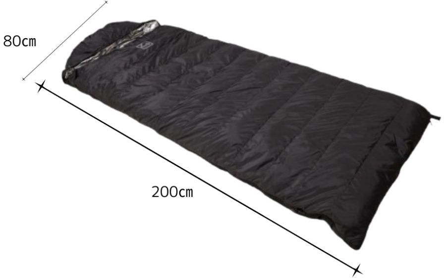 封筒型寝袋「ENVELOPE SLEEPING BAG（エンベロープ・スリーピング・バッグ）」