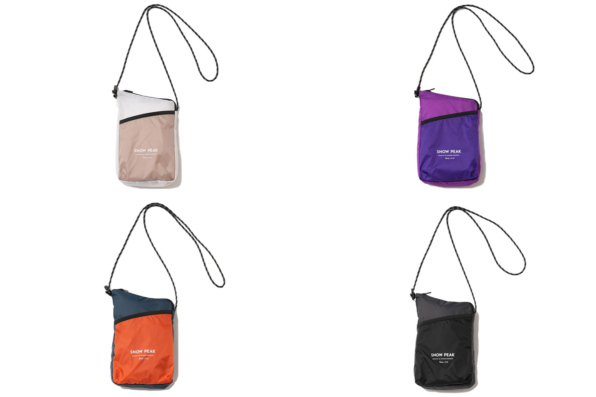 ホワイト（左上）/パープル（右上）/ブルー（左下）/ブラック（右下）