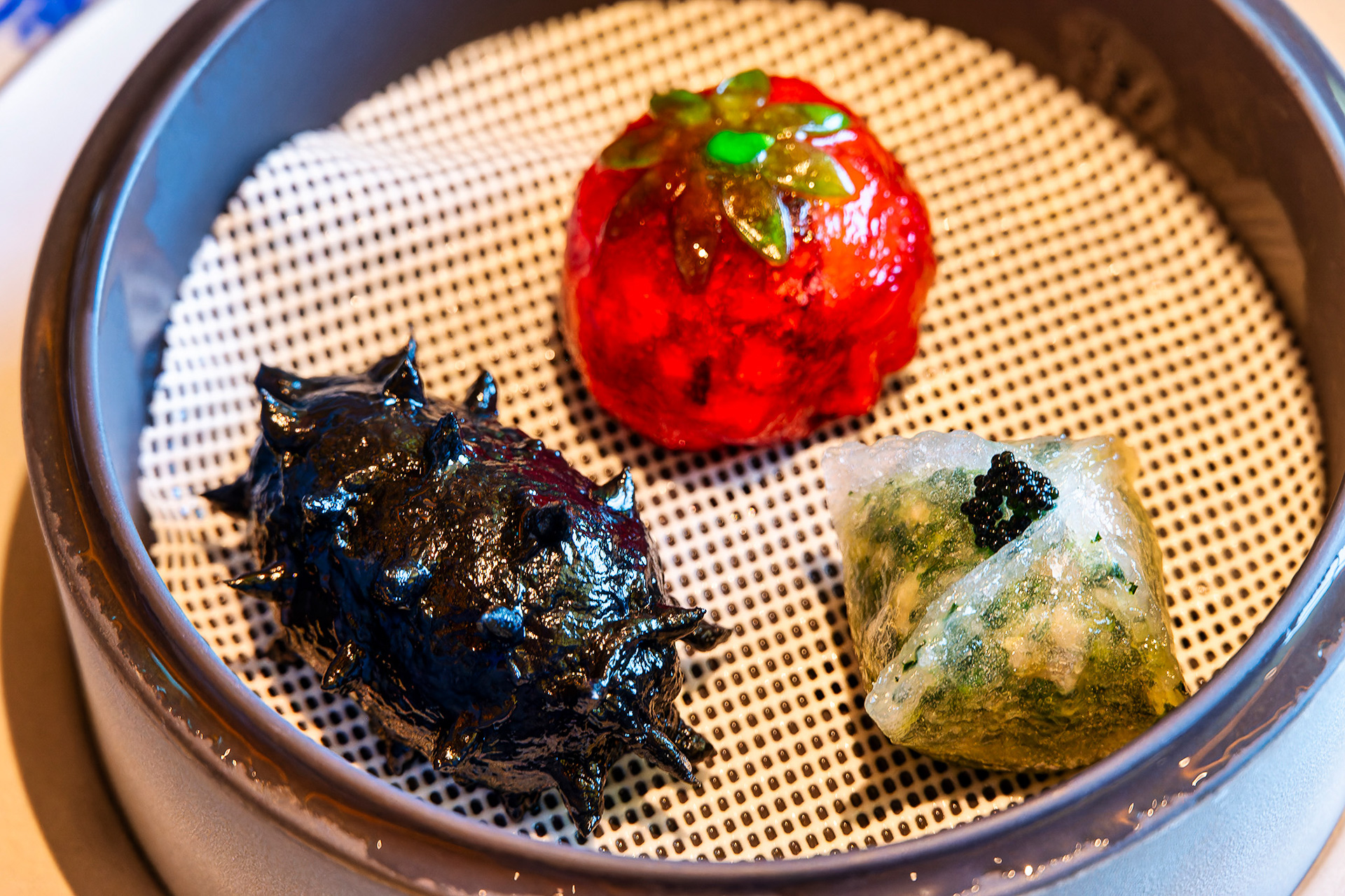 点心の盛り合わせ。もっちりとした食感がとても美味