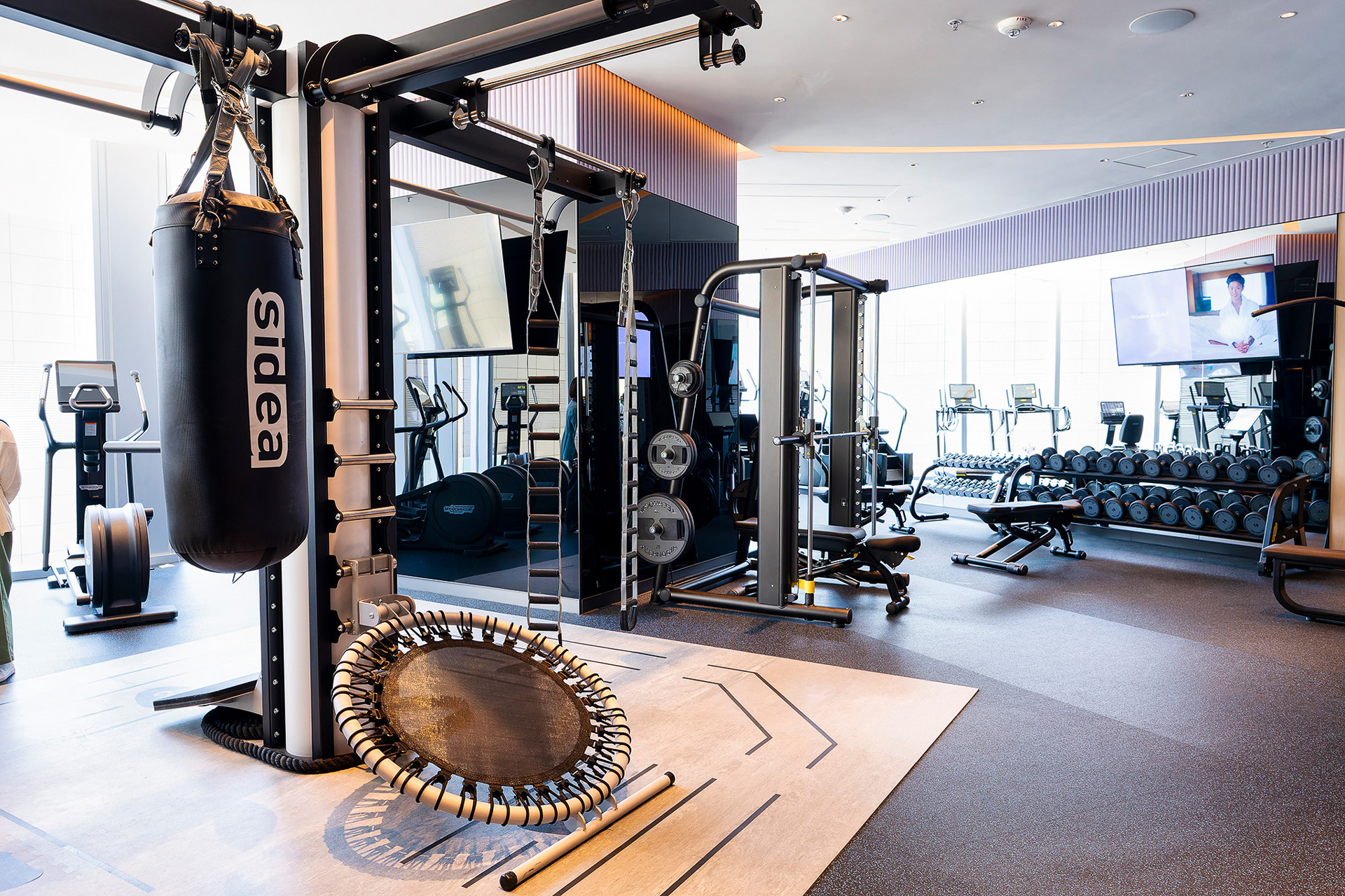 最新設備が整っているトレーニングスペース