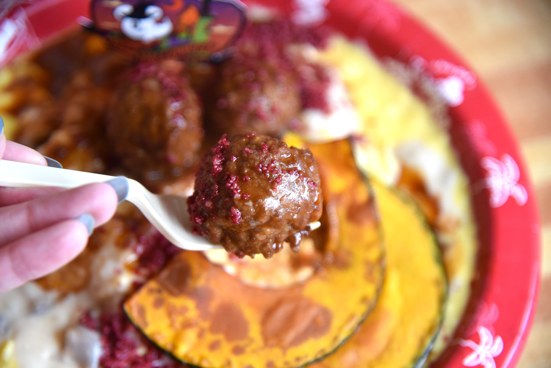 ごろごろっとした大きめミートボール