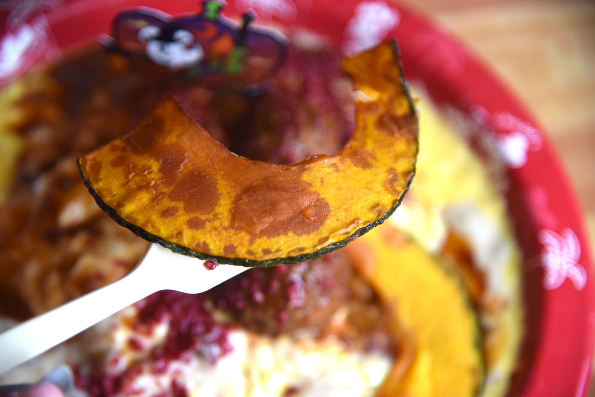 かぼちゃは素材を活かしたシンプルな味わいです