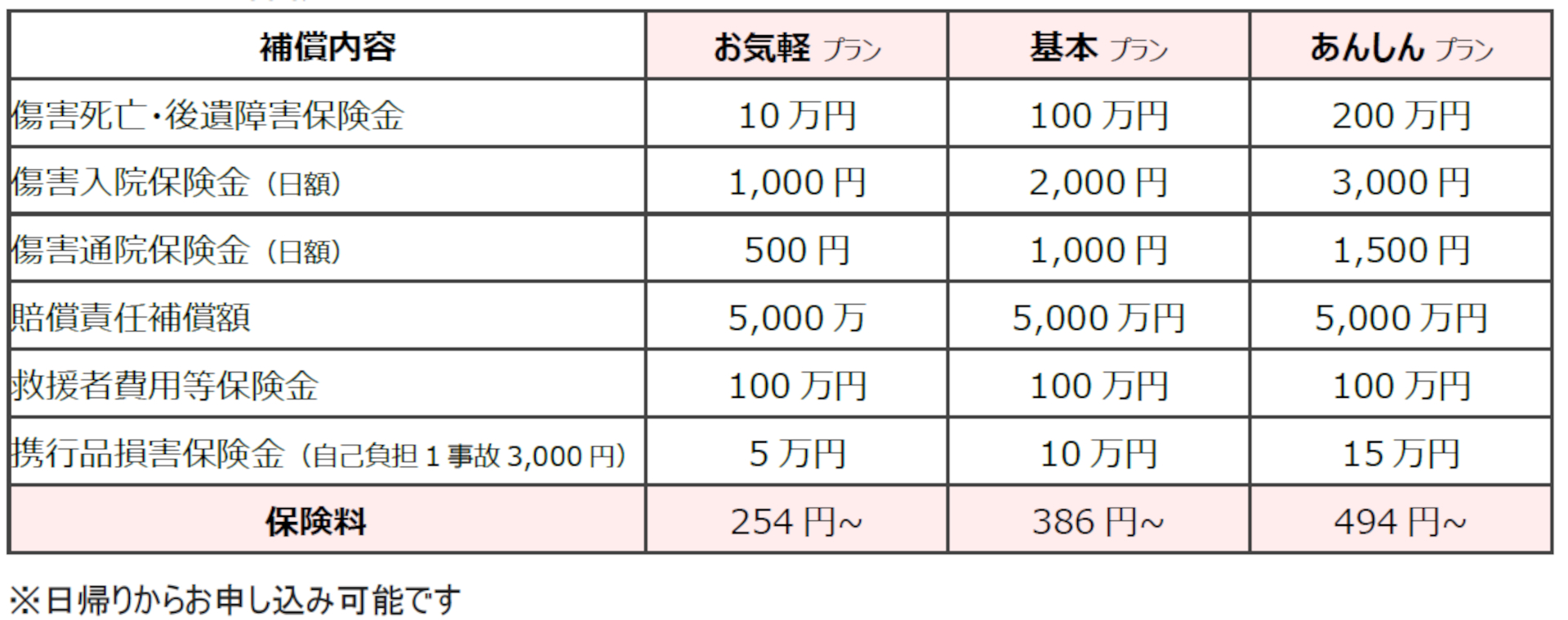 スキー・スノボ保険