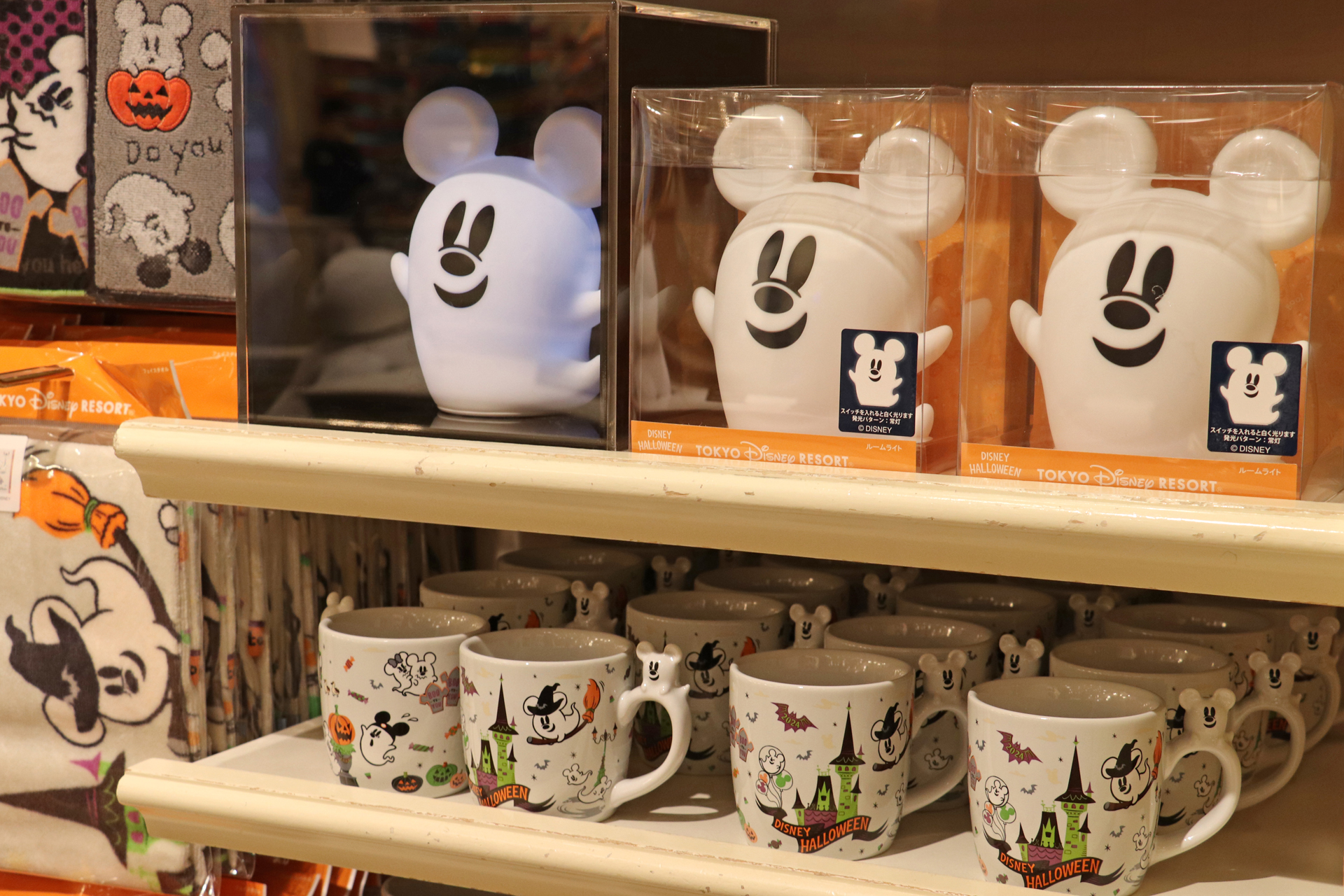 インテリアにぴったりの白く光る「ルームライト」（4500円）