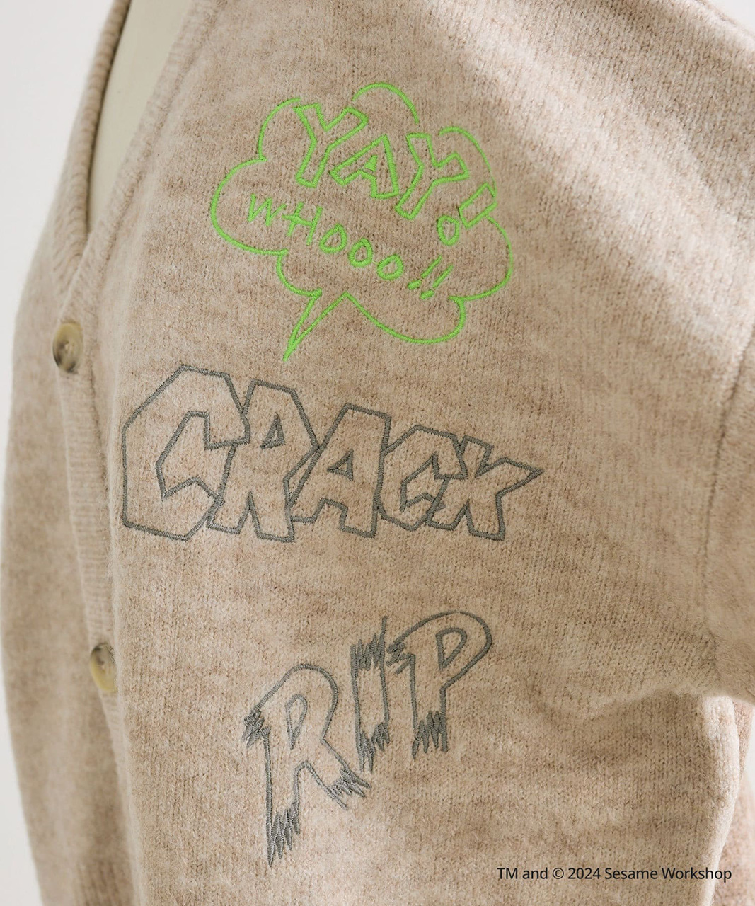 キャラクターを連想させる刺しゅう