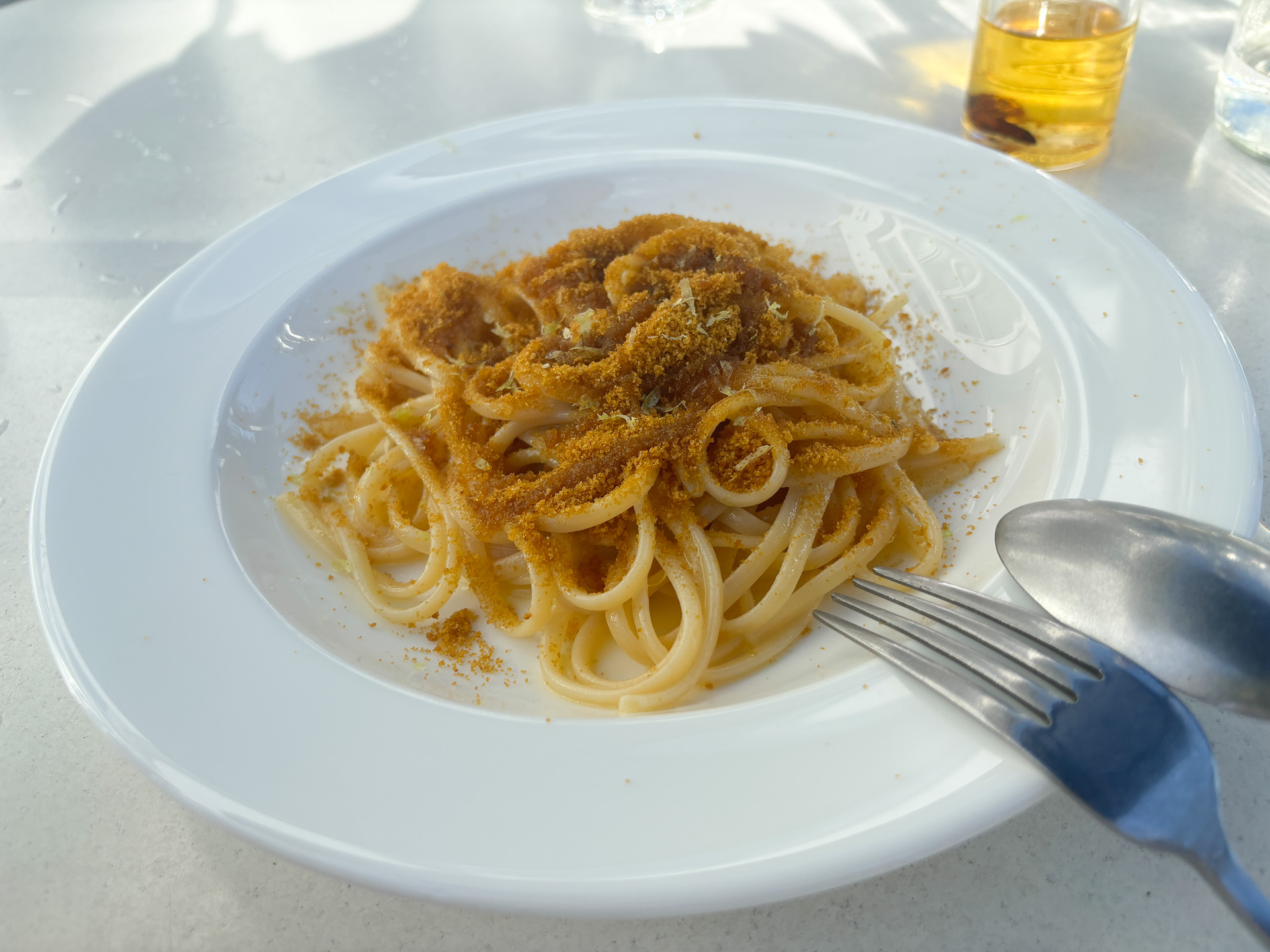 無農薬レモンとカラスミのパスタ（リングイネ）