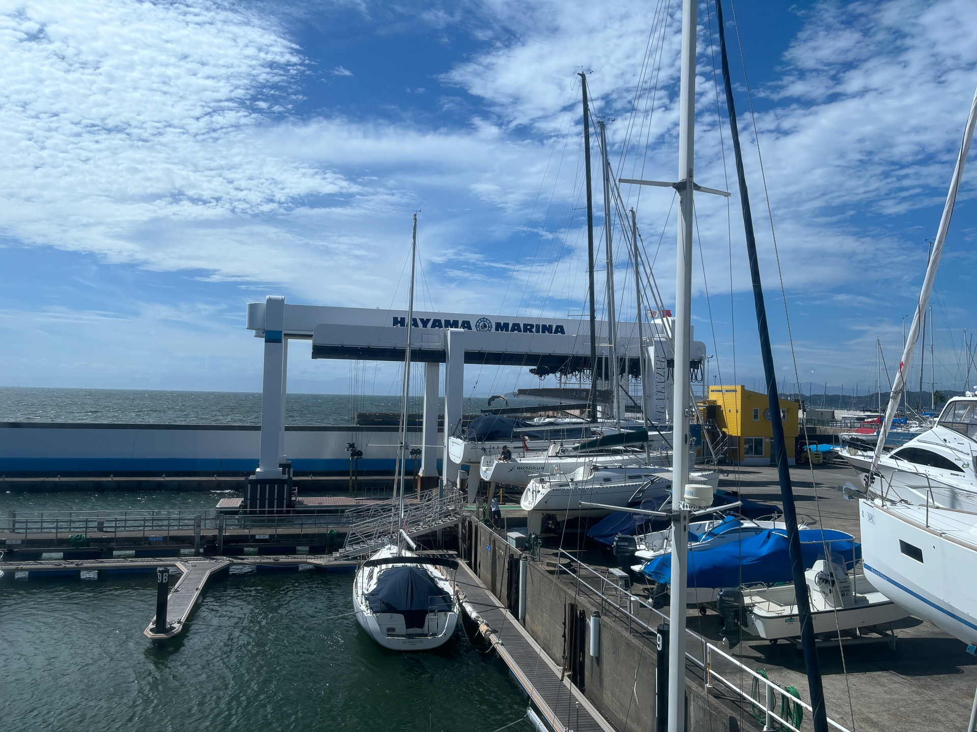 一気に海気分を盛り上げてくれる葉山マリーナ