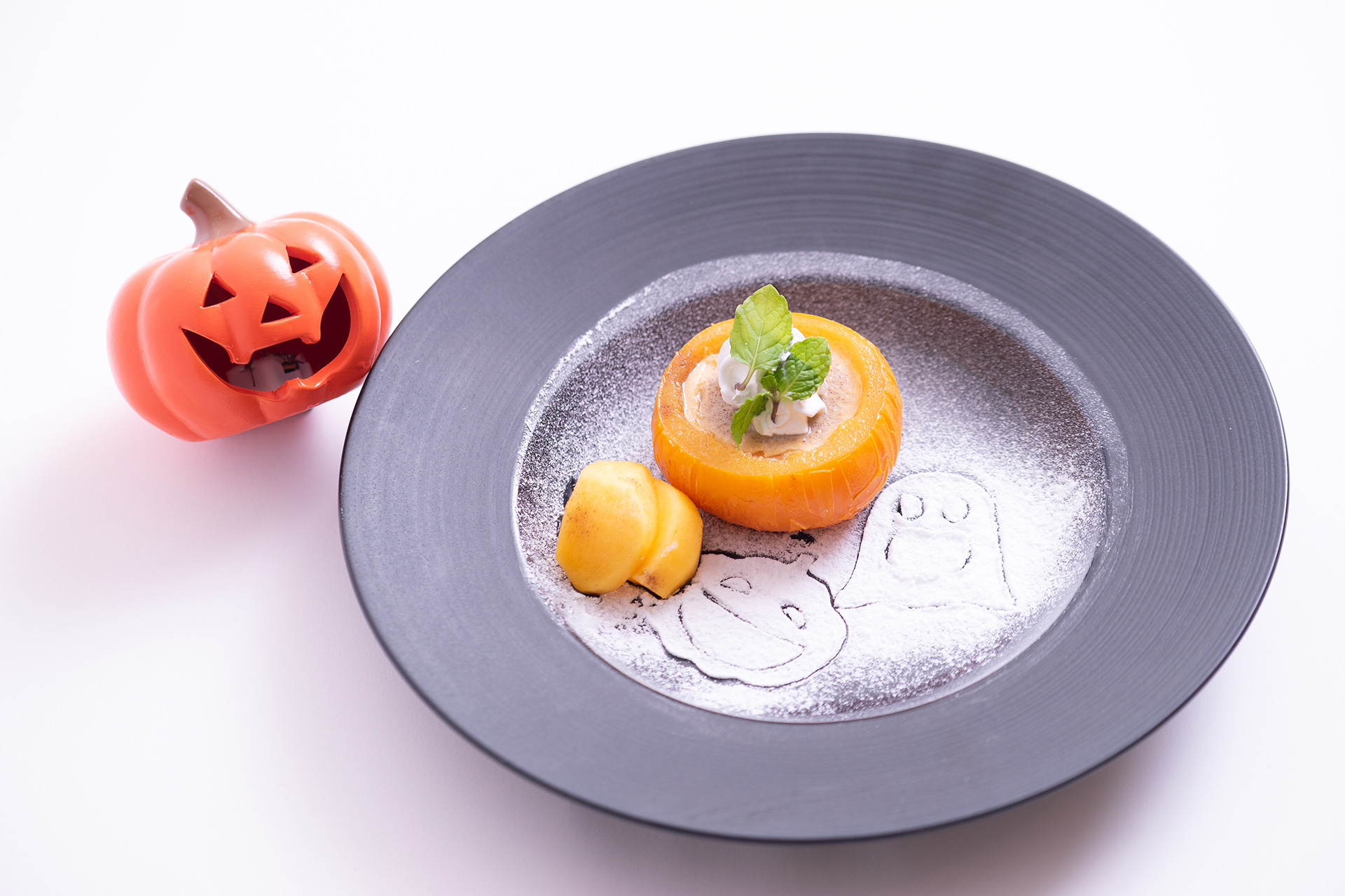 柿のジャック・オー・ランタンプリン（1350円）