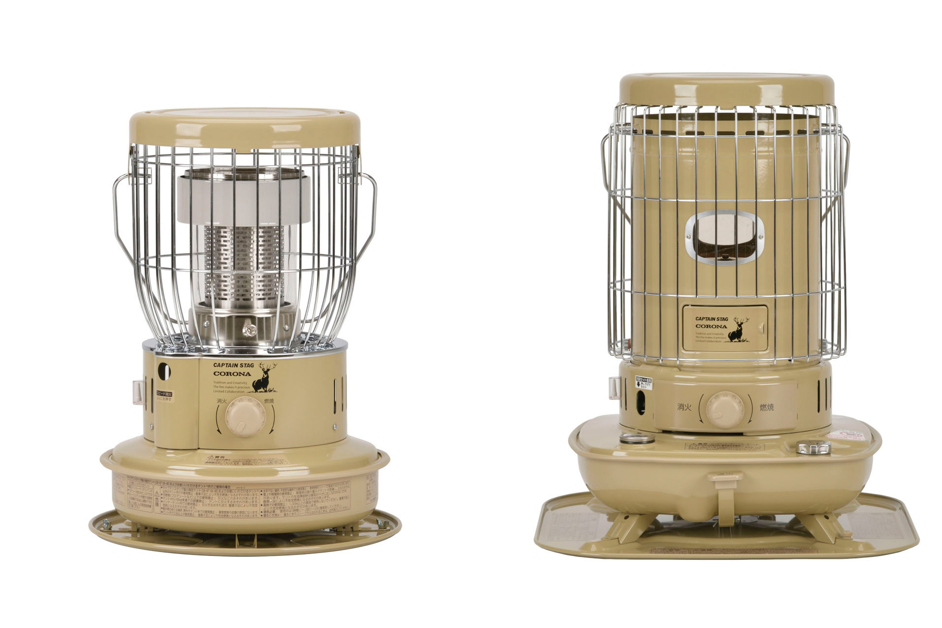 限定カラー石油ストーブ「SZ-32CS」（左）と「SL-51CSA」（右）発売