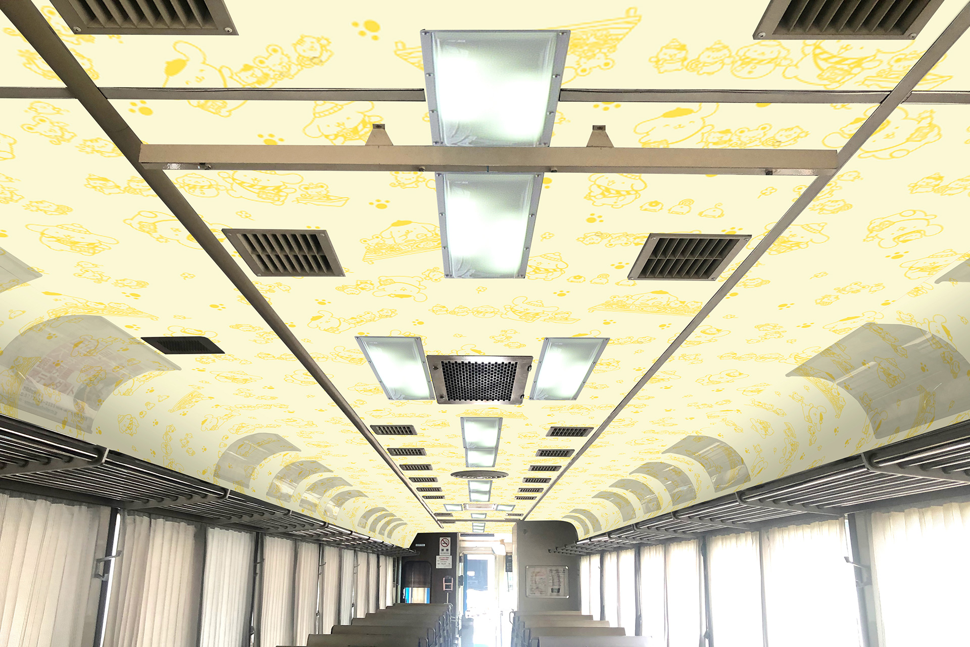 天井もポムポムプリン仕様に