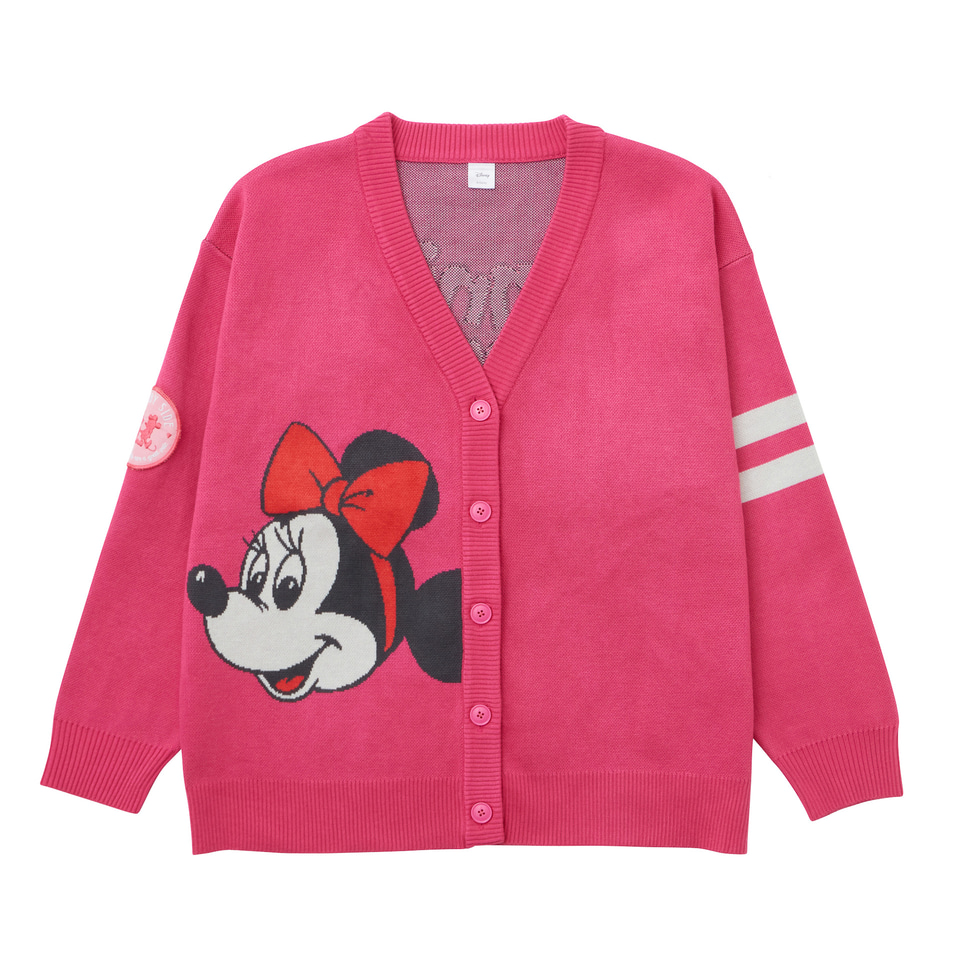 レトロムードなディズニーキャラのカーディガンがかわい