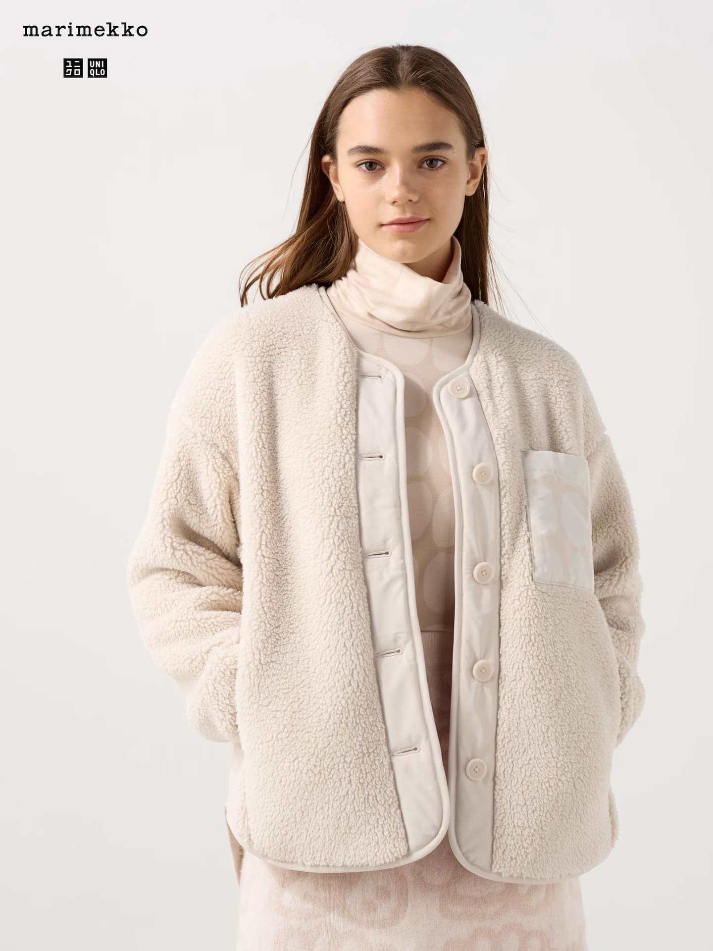 フリースカーディガン