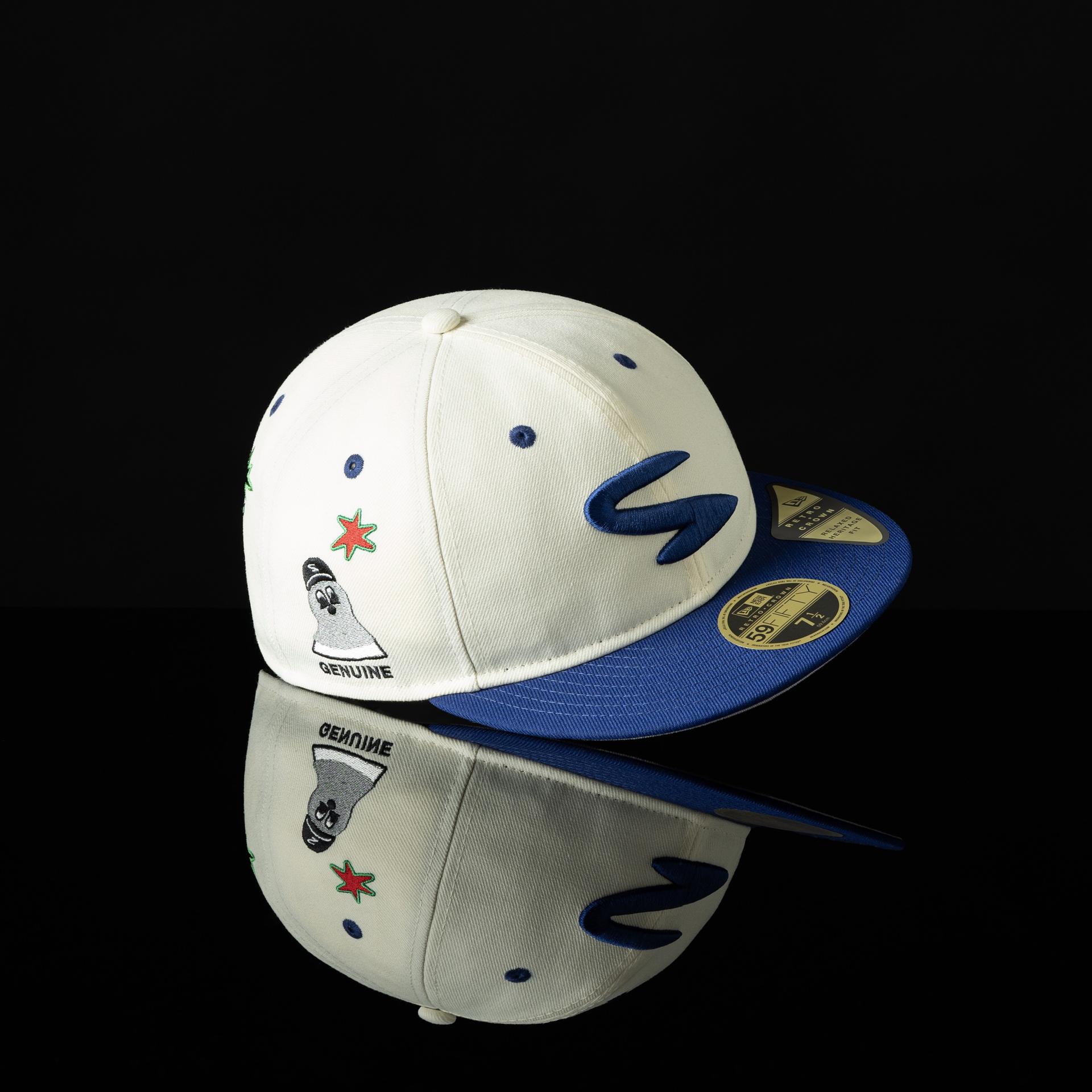 Retro Crown 59FIFTY Shinknownsuke クローム/ダークロイヤル