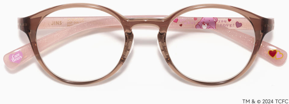 JINS、5色の「ケアベア」がおうち用メガネに。ボストン＆ウェリントン