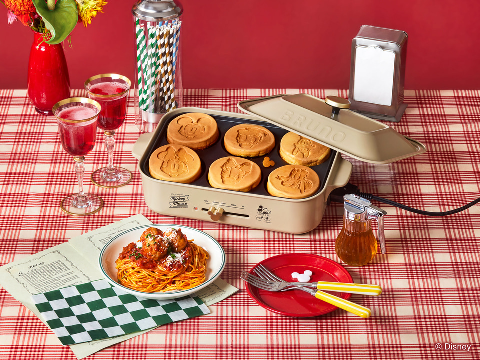 BRUNO、ディズニーデザインの調理家電など12種。アメリカンダイナーを