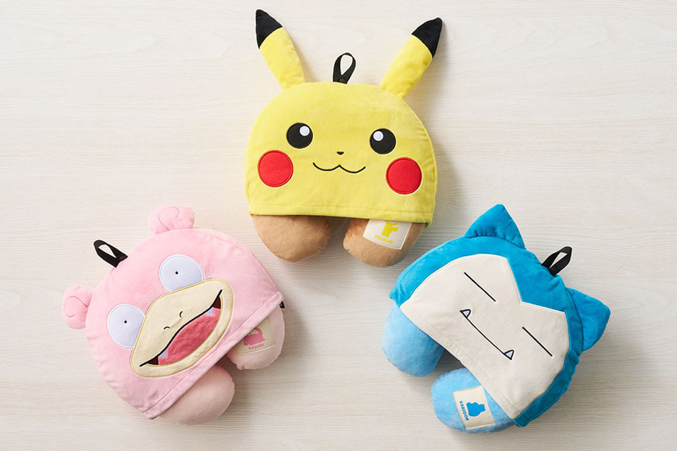 ポケモン トラベルグッズ まとめ売り ピカチュウやカビゴンになりきるフード付きネックピロー/4WAY