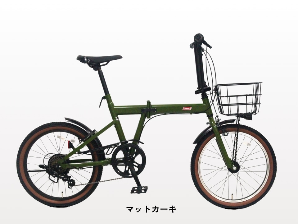 イオンバイク、コールマンとのコラボ自転車。折りたたみ20型/幼児用の2