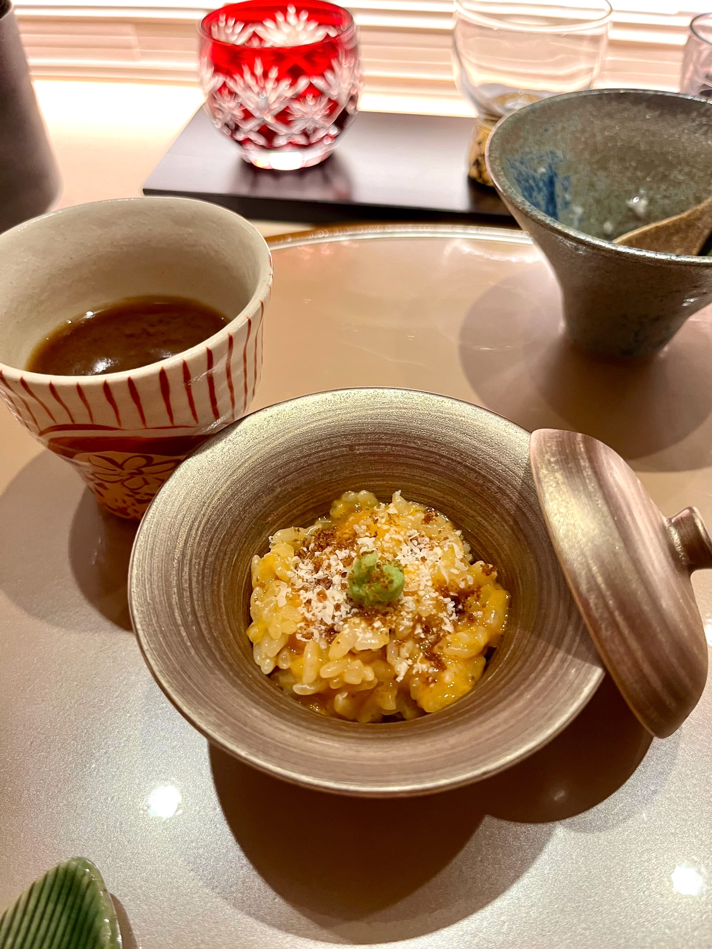 北海道ウニをリゾットとして味わう贅沢ったら……