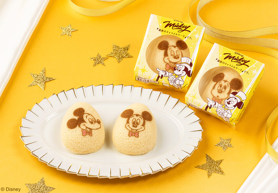 白タキ姿のミッキー！ 東京ばな奈のキャラメルケーキはコースター