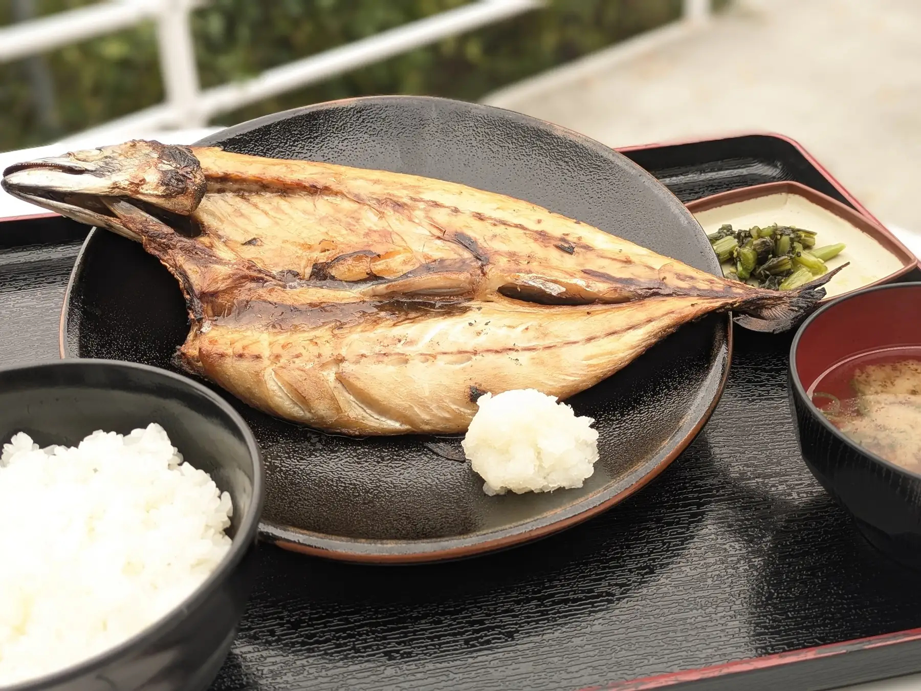 掛川食堂「焼き魚定食（さば）」