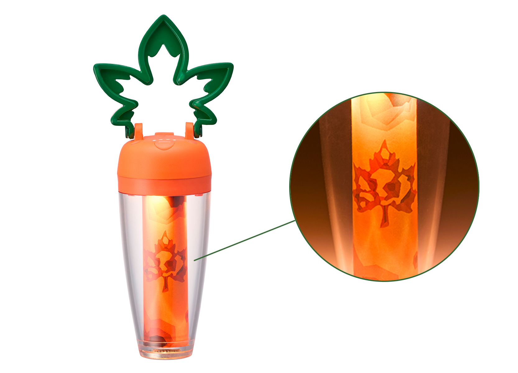 スマホ充電もできる「LOGOS キャロットランタン」