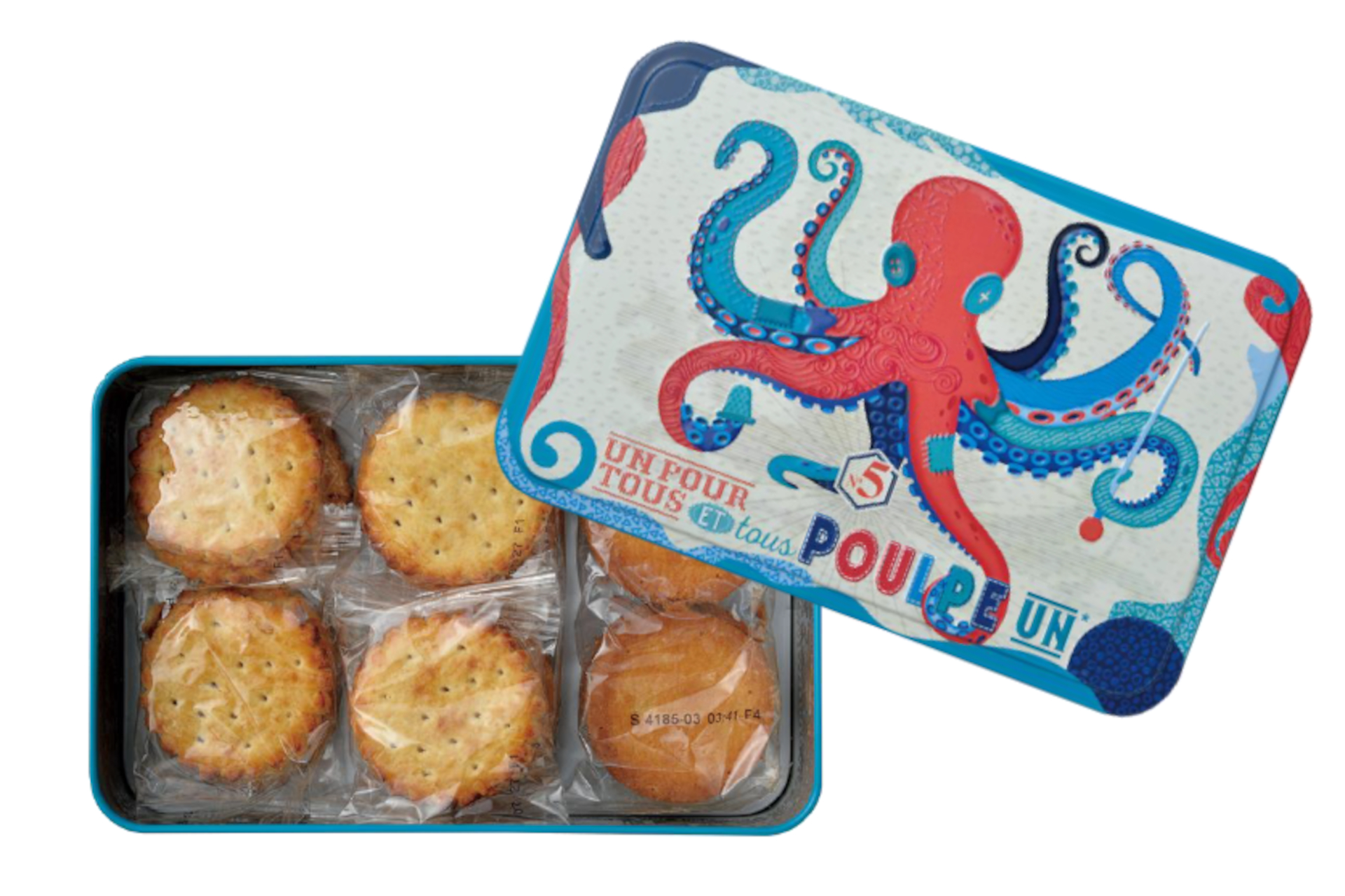 関東初出店、メゾン ディーヴィ「パレ＆ガレット（オクトパス缶）」（210g入り3500円）