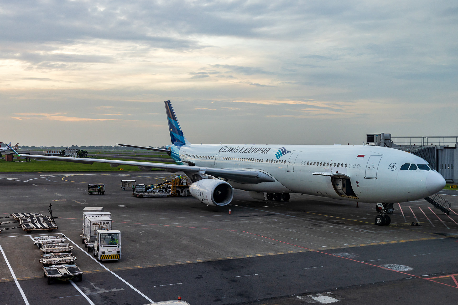 ジャカルタまで安全に運んでくれたエアバス A330-300型機