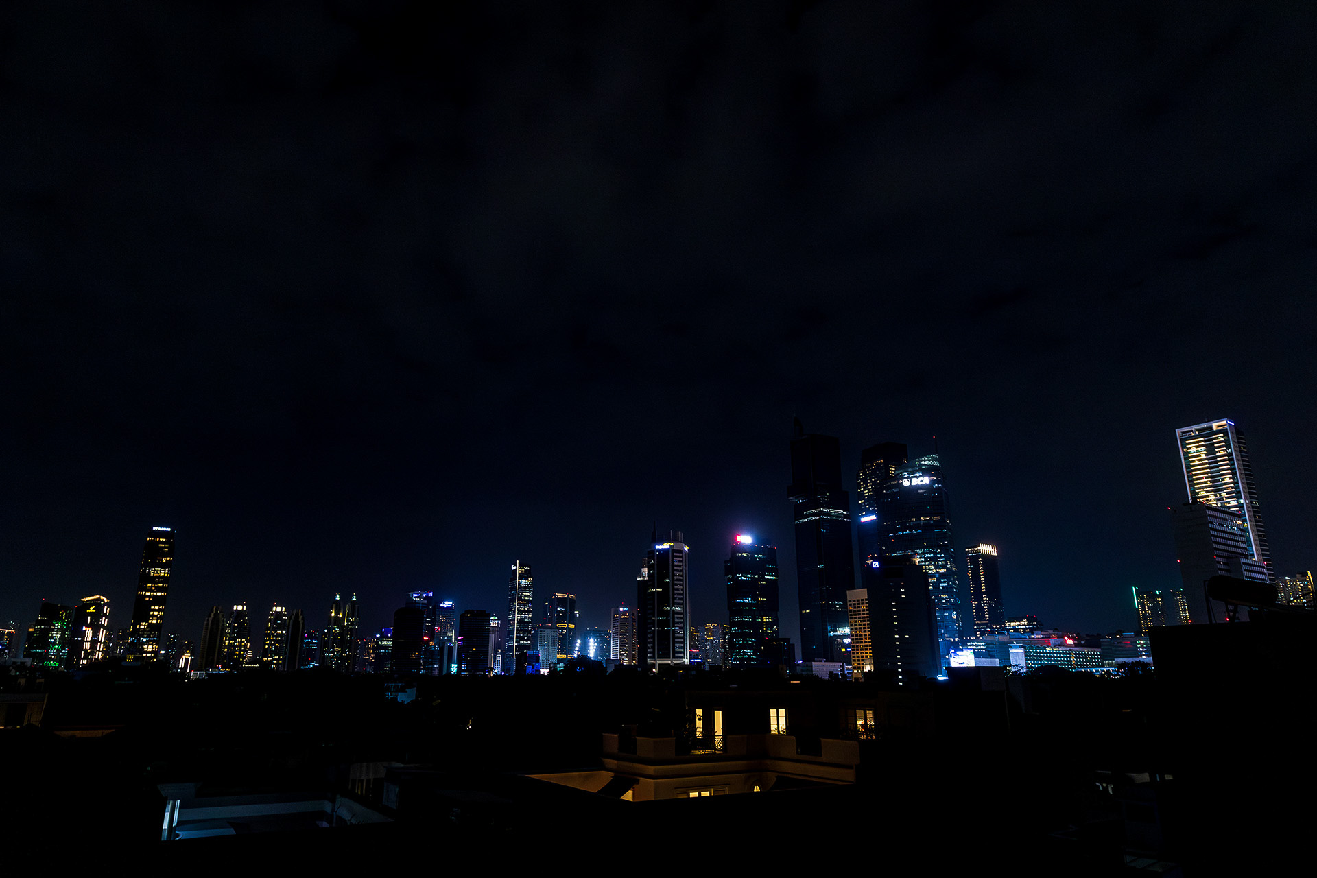 ジャカルタ中心部の夜景が楽しめる