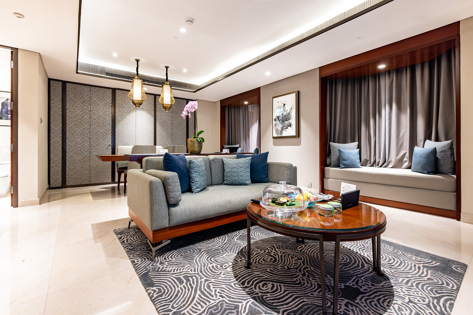 くつろげるソファ