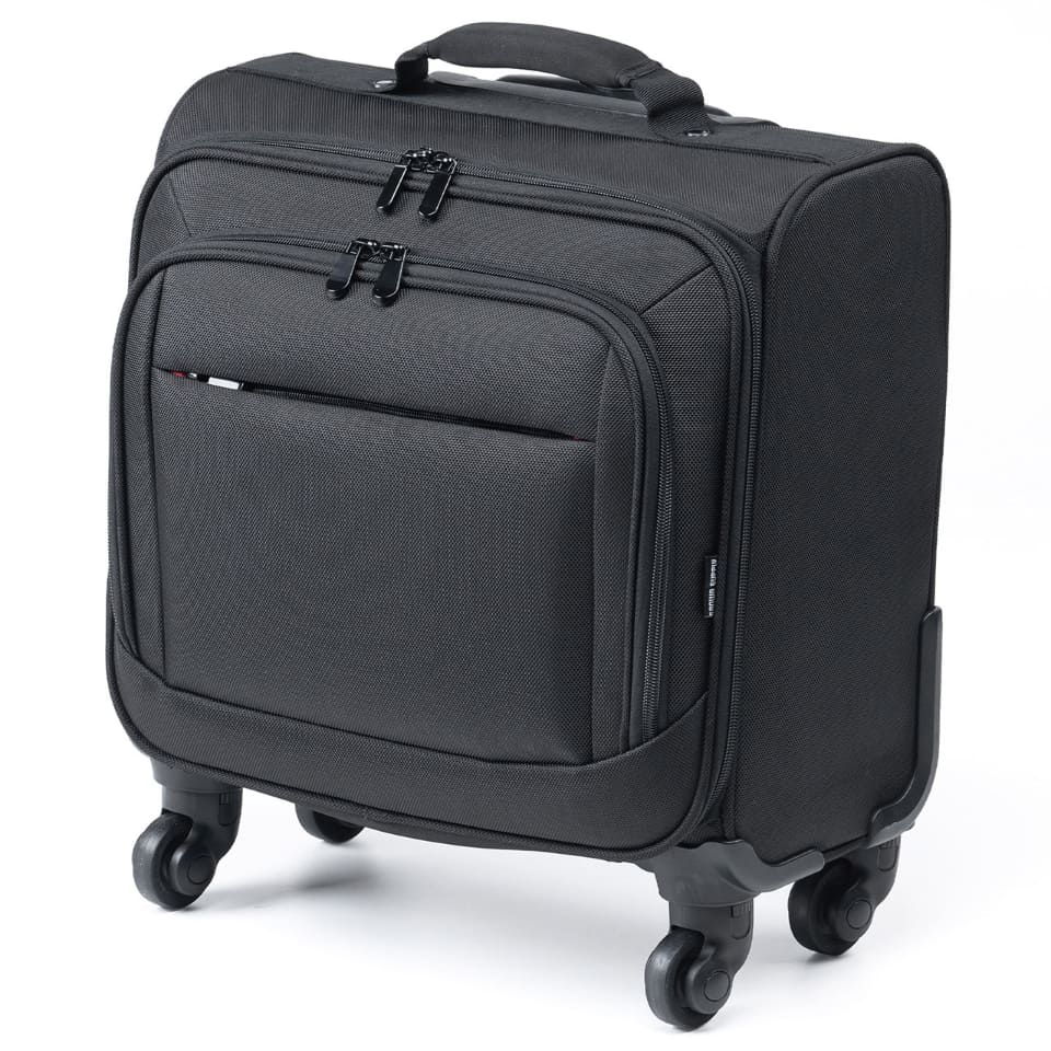 サンワサプライ、短期出張向けキャリーバッグ。小回り利く4輪設計